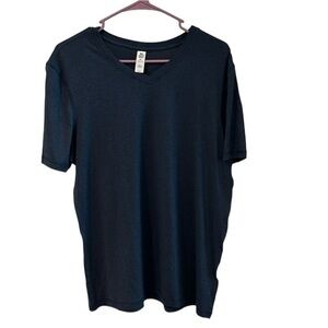 Men’s 90 degree by Reflex short sleeve V-neck dark navy blue Size Medium…